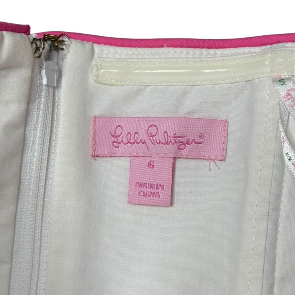 Lilly Pulitzer Blossom Spring Fling Placed Embroidery Seersucker Dress 6 - Picture 9 of 14